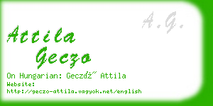 attila geczo business card